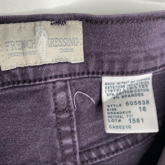 French Dressing Vintage High Rise Purple denim - Picture 9 of 11